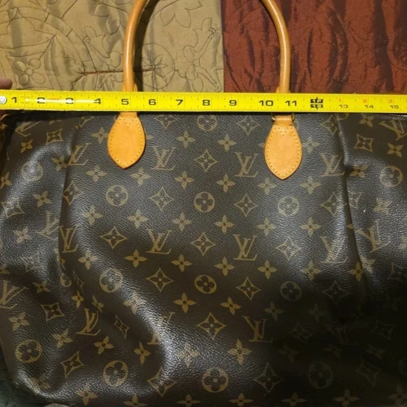 Authentic Louis Vuitton Dark Brown Monogram Turenne GM Tote Good Used Con - Picture 2 of 13